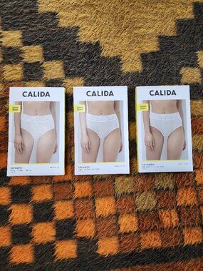 CALIDA Pure Cotton Lycraspitze Brief – Iconic Style – Size L – New in Box